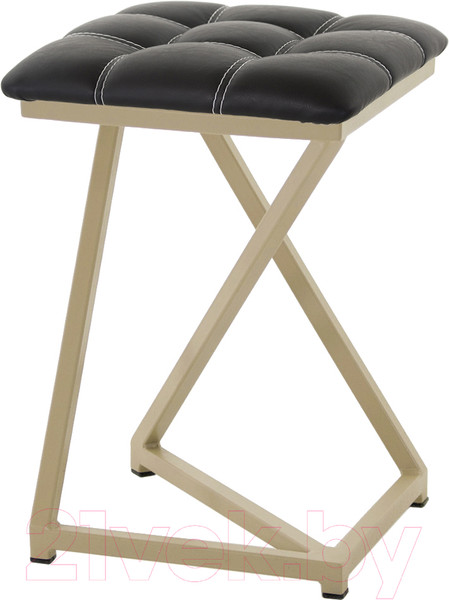 Изображение товара Табурет AMC Comfort 9К10.1 (кожзам черный/капучино)