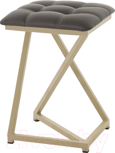 Изображение товара Табурет AMC Comfort 9К10.8 (кожзам серо-коричневый/капучино)