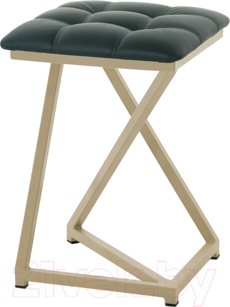 Изображение товара Табурет AMC Comfort 9К10.9 (кожзам зеленый/капучино)