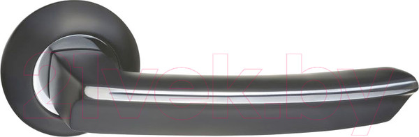 Изображение товара Ручка дверная Ренц Ровиго / INDH 428-08 B/CP (черный/хром блестящий)