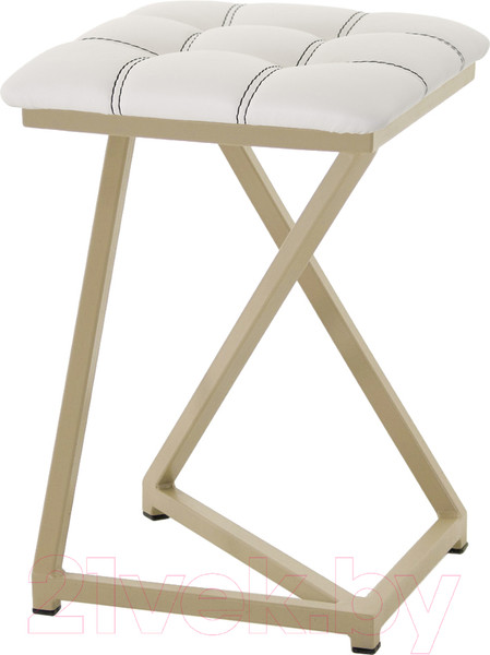 Изображение товара Табурет AMC Comfort 9К10.12 (кожзам белый/капучино)