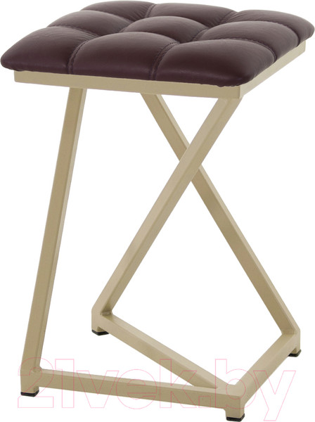 Изображение товара Табурет AMC Comfort 9К10.14 (кожзам бордо/капучино)