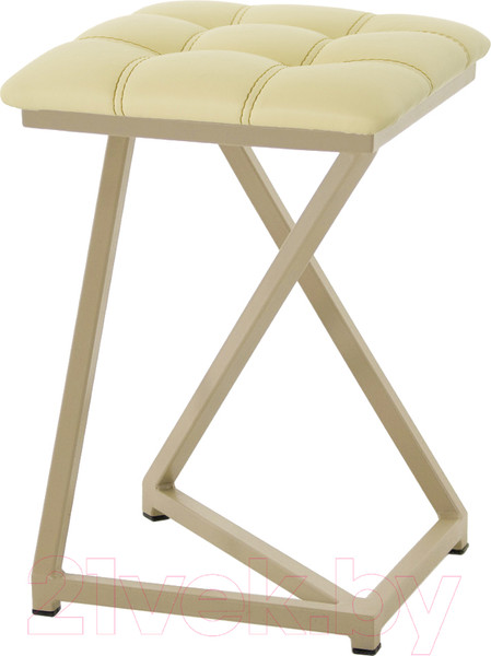 Изображение товара Табурет AMC Comfort 9К10.15 (кожзам светло-желтый/капучино)