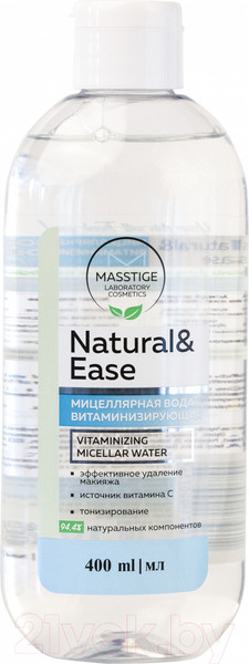 Изображение товара Мицеллярная вода Masstige Natural&Ease Витаминизирующая (400мл)