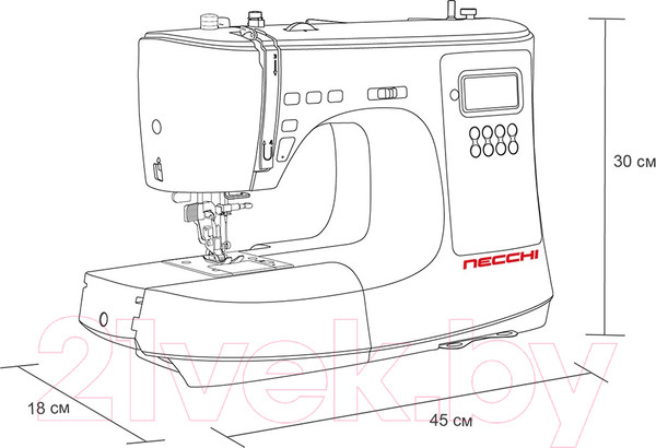 Изображение товара Швейная машина Necchi NC-102D