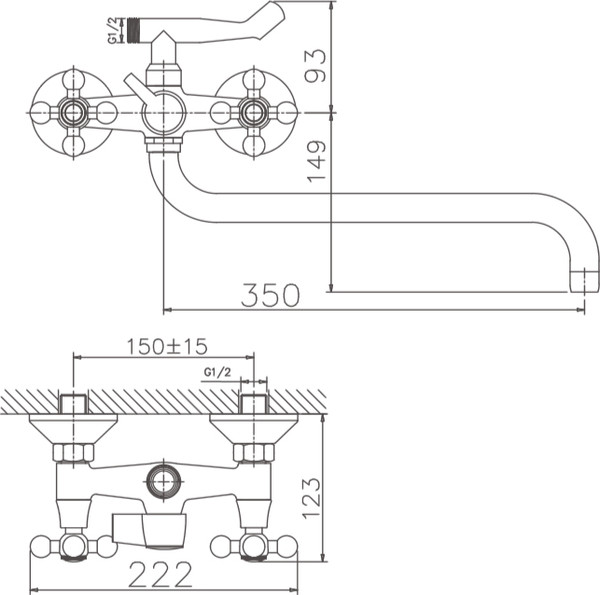 Изображение товара Смеситель Haiba HB2619-2