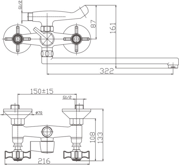 Изображение товара Смеситель Haiba HB2124
