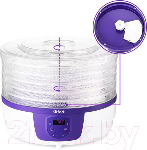 Изображение товара Сушилка для овощей и фруктов Kitfort KT-1929