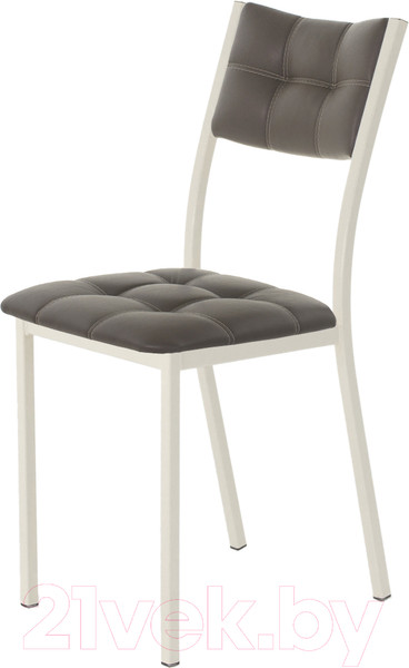 Изображение товара Стул AMC Comfort 3К3.8 (кожзам серо-коричневый/слоновая кость)