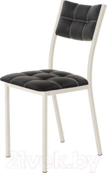 Изображение товара Стул AMC Comfort 3К3.1 (кожзам черный/слоновая кость)