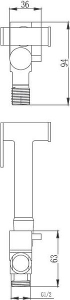 Изображение товара Гигиенический душ со смесителем Haiba HB5501