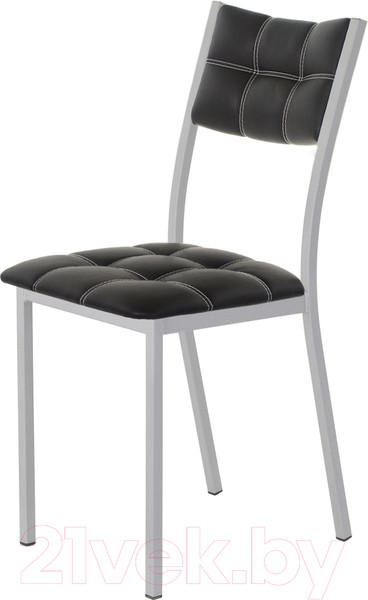 Изображение товара Стул AMC Comfort 3К5.1 (кожзам черный/серебристый)