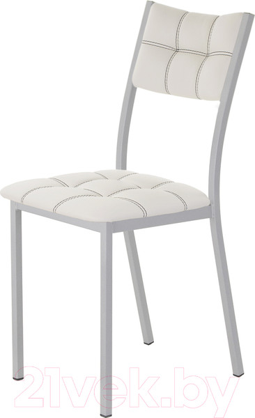 Изображение товара Стул AMC Comfort 3К5.12 (кожзам белый/серебристый)