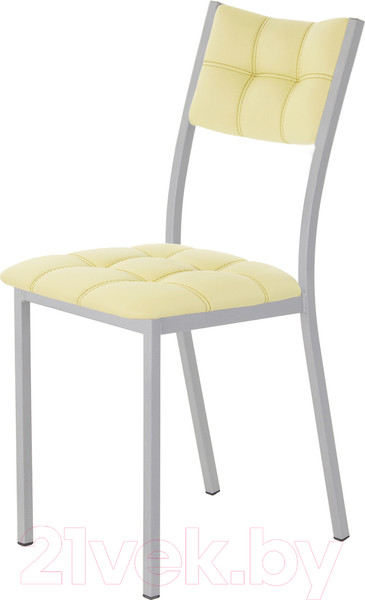 Изображение товара Стул AMC Comfort 3К5.15 (кожзам светло-желтый/серебристый)