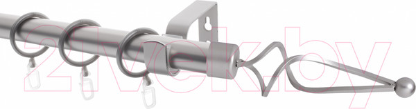 Изображение товара Карниз для штор Lm Decor Лайт Волна 25мм однорядный (сатин, 2.4м)