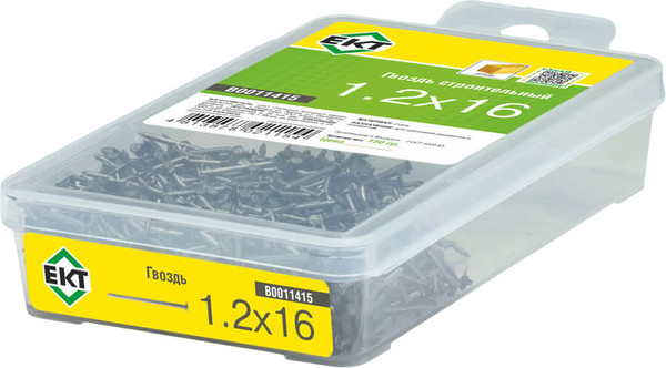 Изображение товара Гвоздь строительный ЕКТ 1.2x16 / B0011415 (150г)