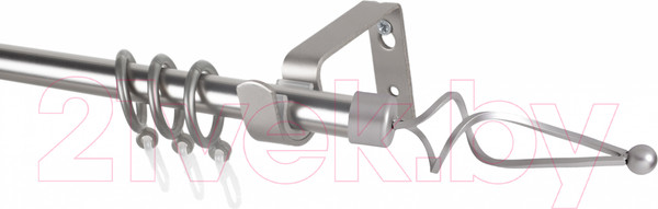 Изображение товара Карниз для штор Lm Decor Лайт Волна 16мм однорядный (сатин, 1.6м)