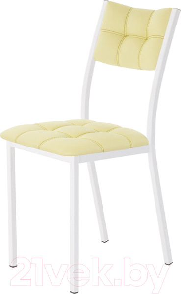 Изображение товара Стул AMC Comfort 3К6.15 (кожзам светло-желтый/белый)