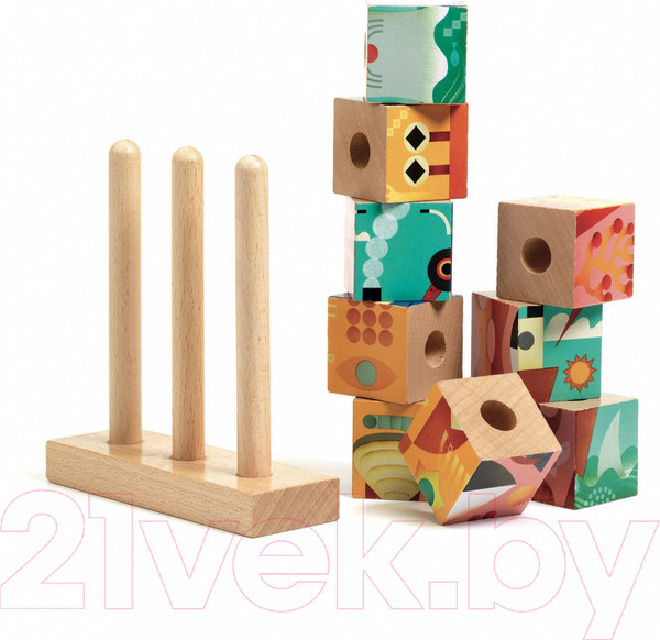 Изображение товара Сортер Djeco Кубики-пазл В море / 01913