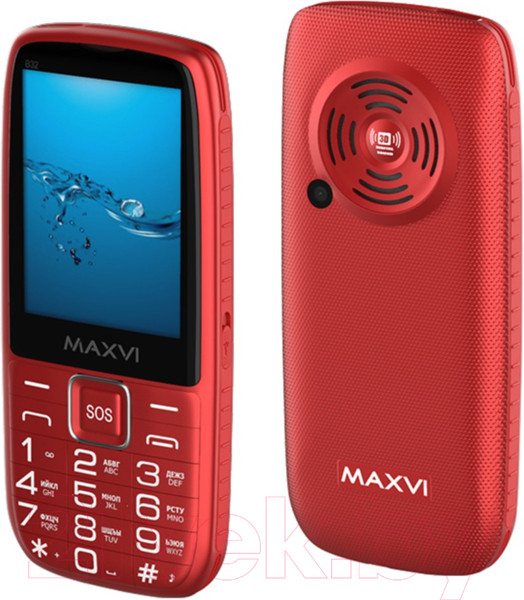 Изображение товара Мобильный телефон Maxvi B32 (красный)