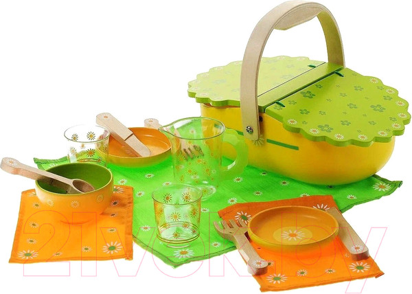 Изображение товара Набор игрушечной посуды Djeco Мой пикник / 06527