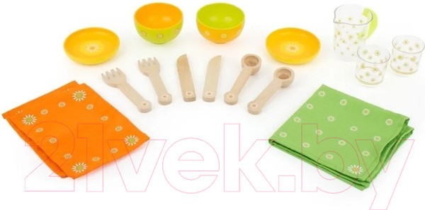 Изображение товара Набор игрушечной посуды Djeco Мой пикник / 06527