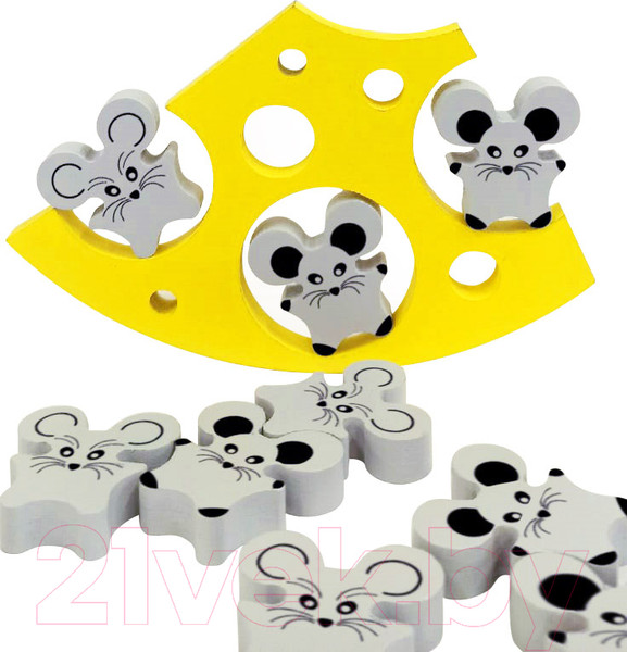 Изображение товара Развивающий игровой набор Baby Toys Мышиные качели / 02382