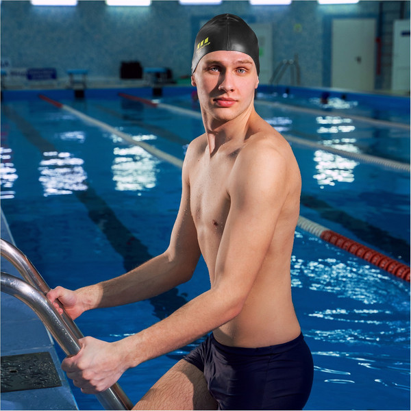 Изображение товара Шапочка для плавания Onlytop 2945952 (черный)