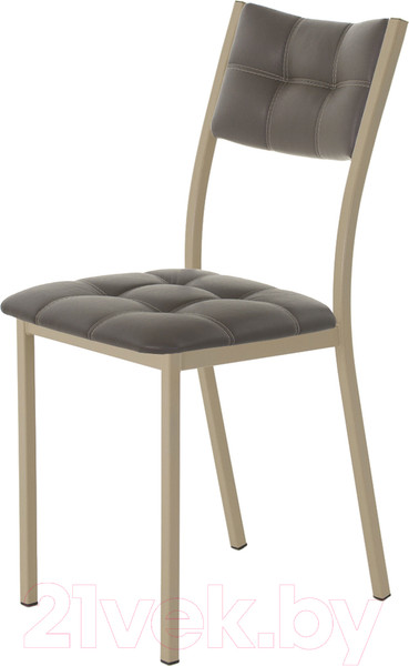 Изображение товара Стул AMC Comfort 3К10.8 (кожзам серо-коричневый/капучино)