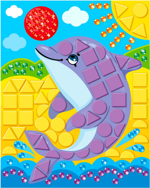 Изображение товара Набор для творчества Десятое королевство Аппликация для малышей Magic Art Дельфин / 04752