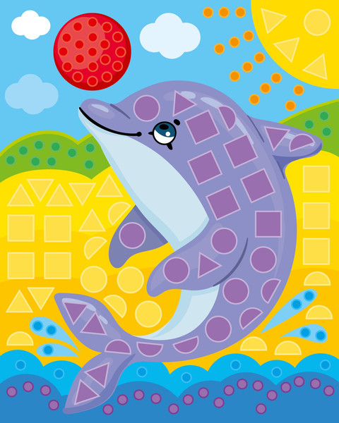 Изображение товара Набор для творчества Десятое королевство Аппликация для малышей Magic Art Дельфин / 04752