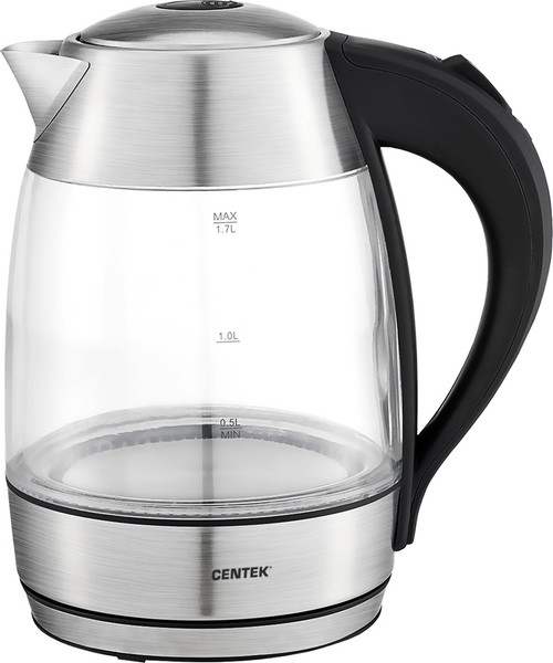 Изображение товара Электрочайник Centek CT-0012 (стекло/сталь)