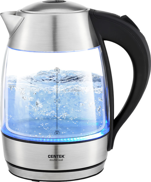 Изображение товара Электрочайник Centek CT-0012 (стекло/сталь)