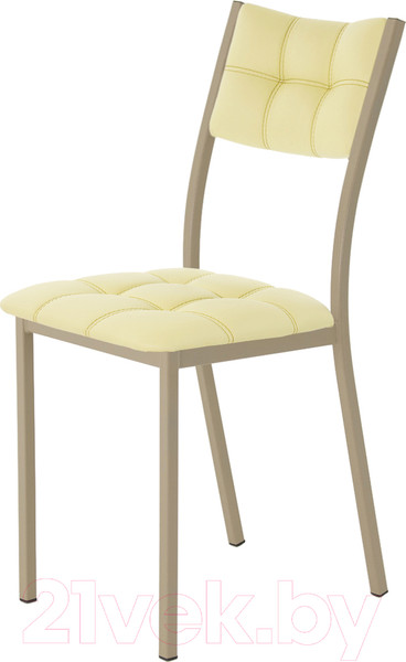 Изображение товара Стул AMC Comfort 3К10.15 (кожзам светло-желтый/капучино)