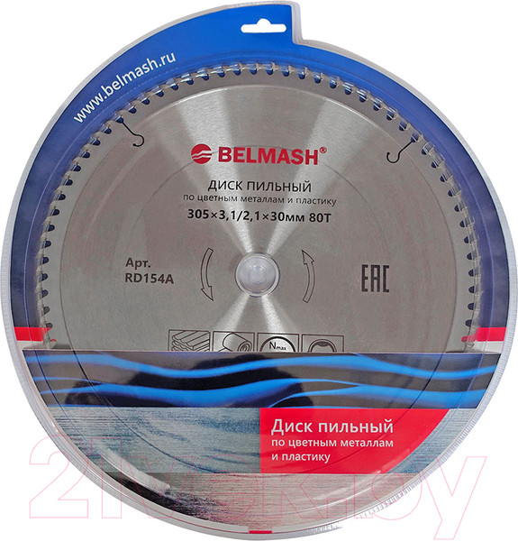 Изображение товара Пильный диск БЕЛМАШ 305x3.1/2.1x30 80T / RD154A