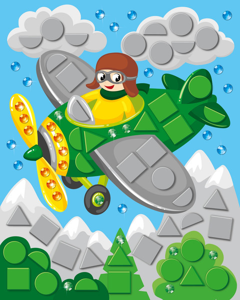 Изображение товара Набор для творчества Десятое королевство Аппликация для малышей Magic Art Летчик / 04751