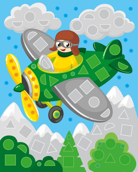 Изображение товара Набор для творчества Десятое королевство Аппликация для малышей Magic Art Летчик / 04751