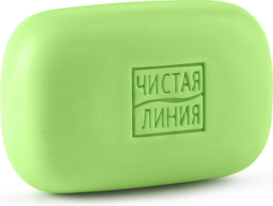 Изображение товара Мыло твердое Чистая Линия Косметическое алоэ (75г)