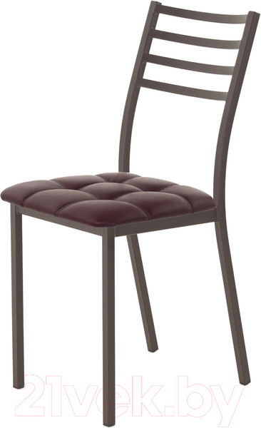 Изображение товара Стул AMC Comfort 4К2.14 (кожзам бордо/коричневый)