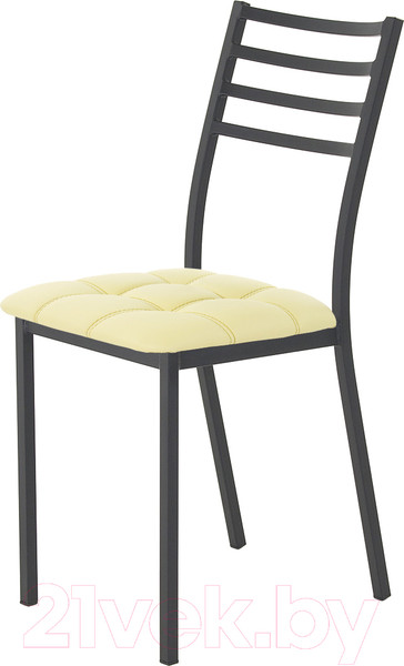 Изображение товара Стул AMC Comfort 4К1.15 (кожзам светло-желтый/черный)