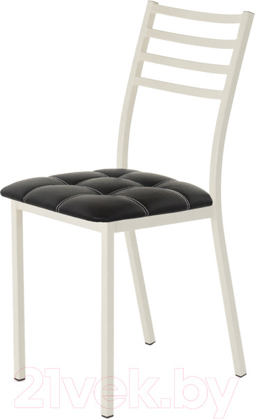 Изображение товара Стул AMC Comfort 4К3.1 (кожзам черный/слоновая кость)