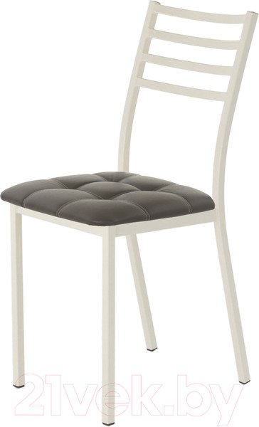 Изображение товара Стул AMC Comfort 4К3.8 (кожзам серо-коричневый/слоновая кость)