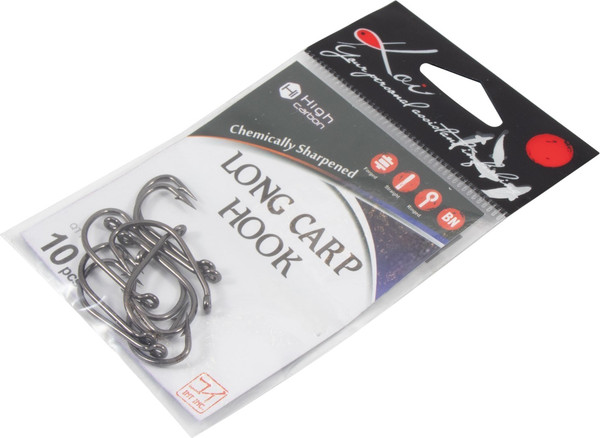 Изображение товара Набор крючков рыболовных KOI Long Carp Hook 2 INT (10шт, BN)