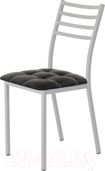 Изображение товара Стул AMC Comfort 4К5.1 (кожзам черный/серебристый)