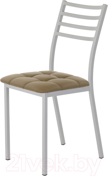 Изображение товара Стул AMC Comfort 4К5.4 (кожзам какао/серебристый)