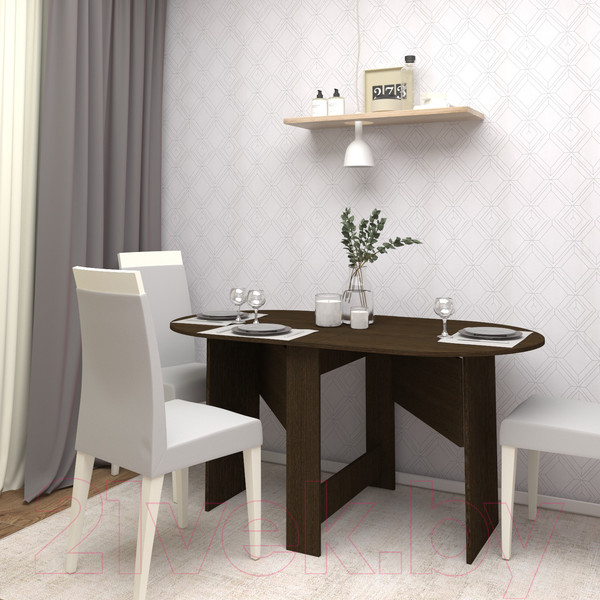 Изображение товара Стол-книга Кортекс-мебель Бон 3 (венге)