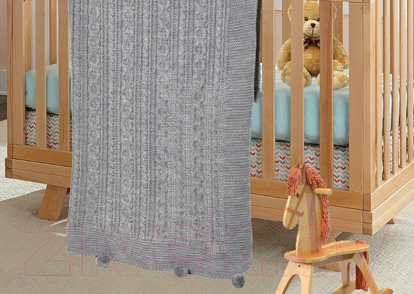 Изображение товара Плед для малышей Karven Детский 90x115 / D035 V1 (темно-серый)