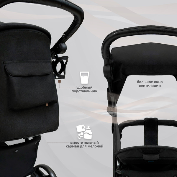 Изображение товара Детская прогулочная коляска Sweet Baby Rapido (Black)