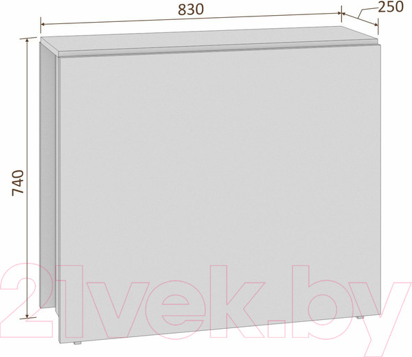 Изображение товара Стол-книга Кортекс-мебель Бон 5 (белый)