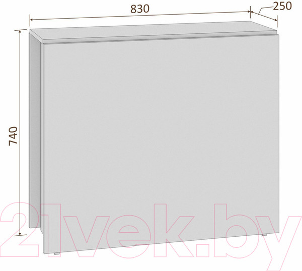 Изображение товара Стол-книга Кортекс-мебель Бон 6 (береза)